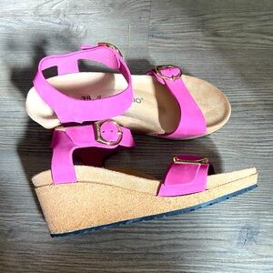 Papillio Wedge Sandals Heather Mauve Size 7 US/38